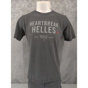 Nike Samuel Adams Shirt Men Medium Gray Drifit Heartbreak Helles Boston